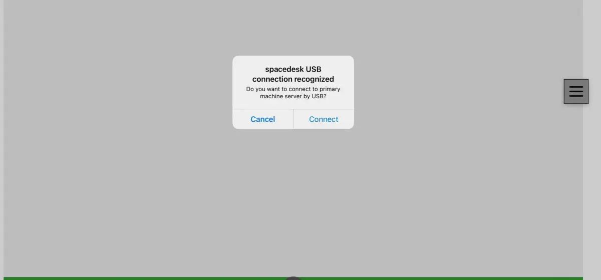 windows电脑与ipad使用spacedesk有线连接