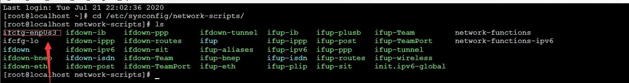 Oracle VM VirtualBox虚拟机ip addr命令查看ip不显示以及静态IP设置