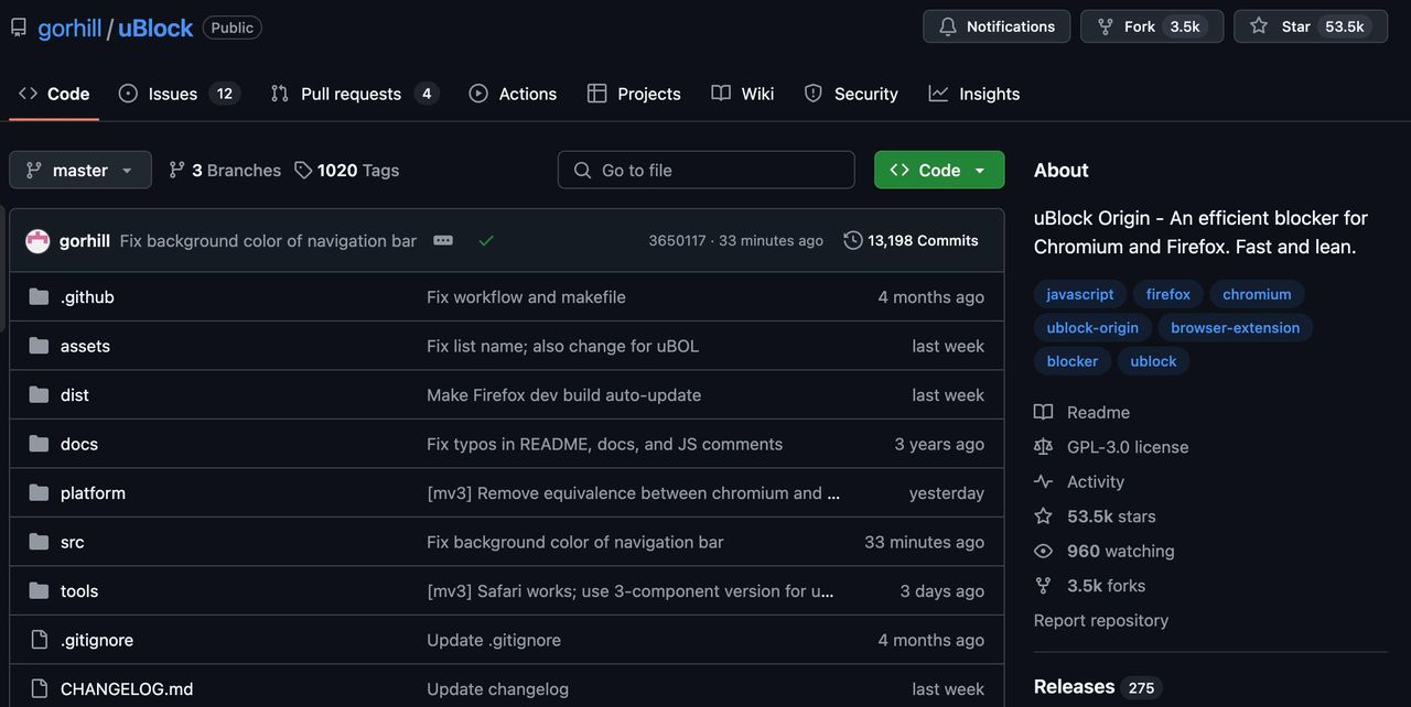 在火狐浏览器安装 uBlock Origin 插件