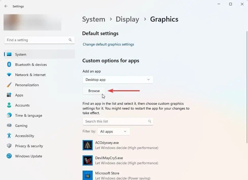 如何在 Windows 11 上更改默认显卡