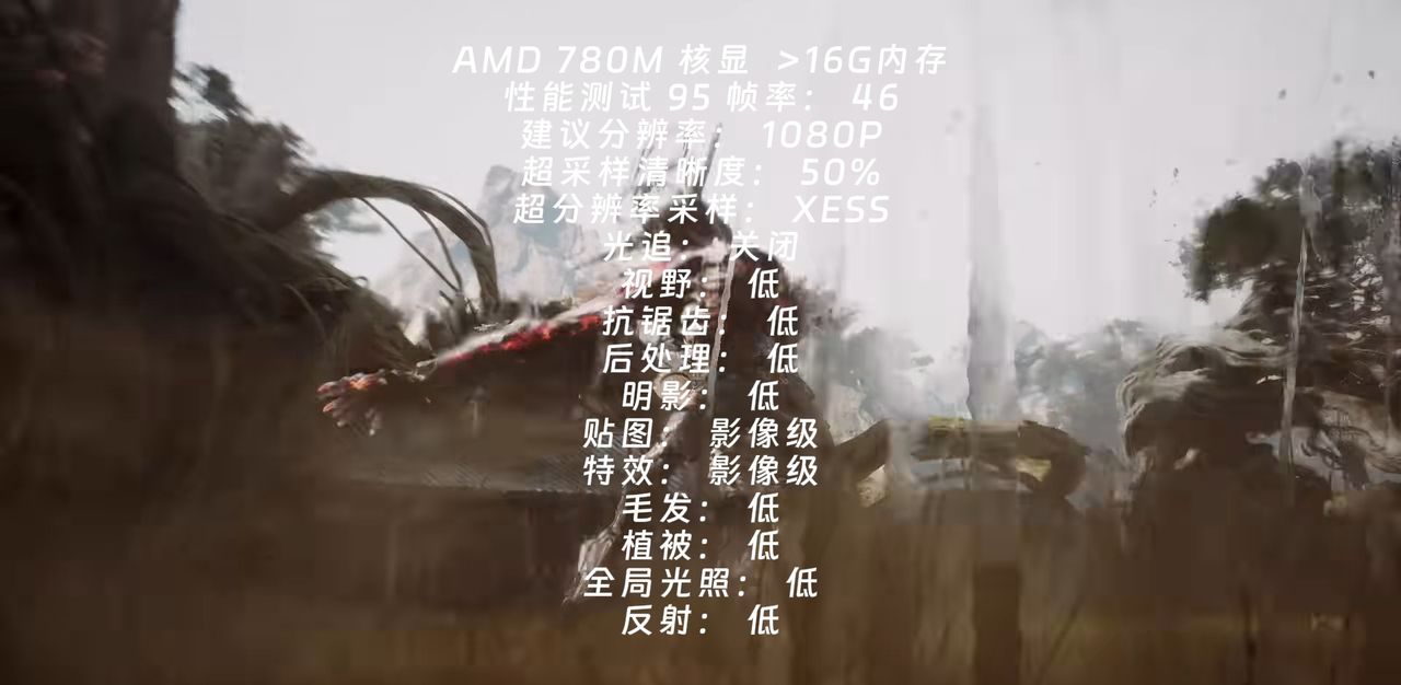 黑神话悟空入门级显卡推荐设置，优化后流畅运行少损画质