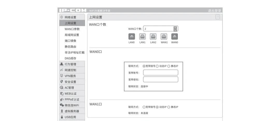 两条宽带如何合并在一起，路由器合用两条宽带方法ip-com m50