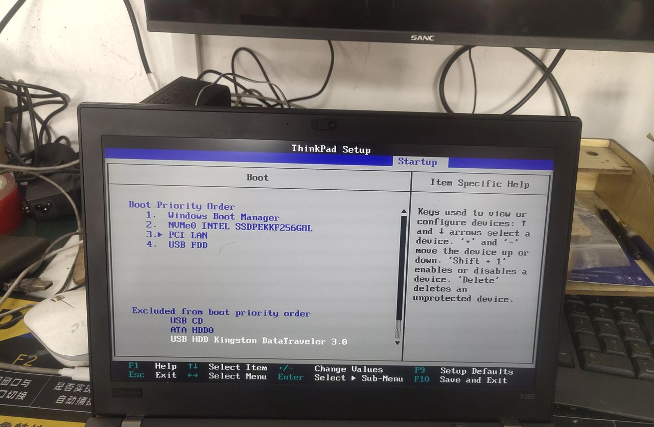 Thinkpad X280装系统找不到u盘启动项