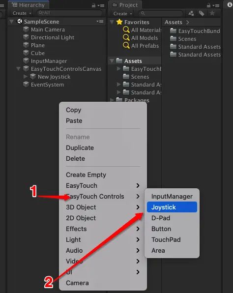 unity  Easy Touch 5 虚拟摇杆实现 - 宋马