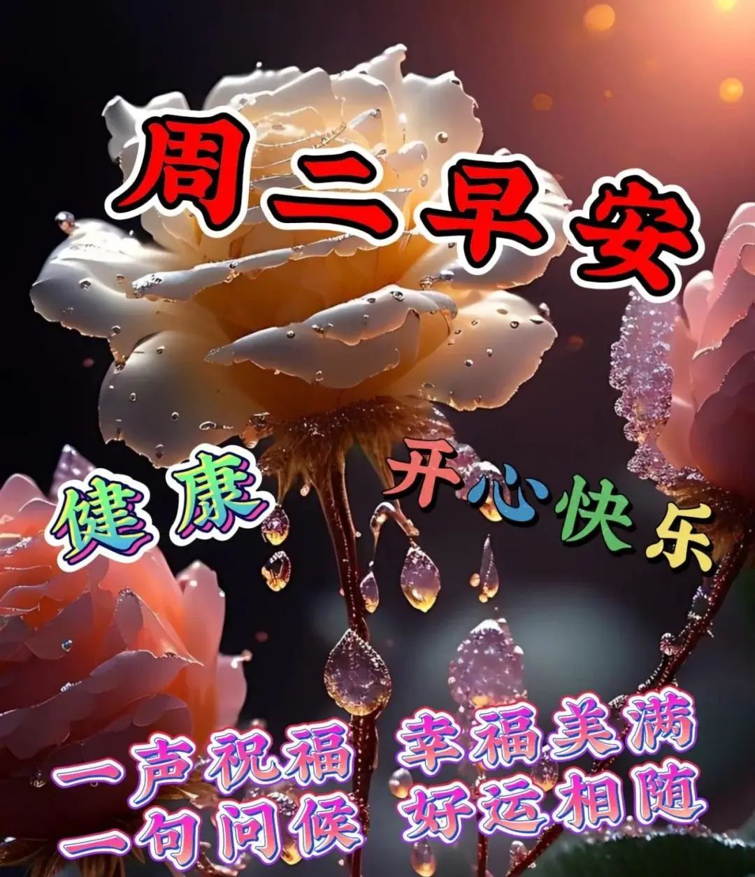 3月14日周二早上好，最新温馨早安祝福图片问候语短句