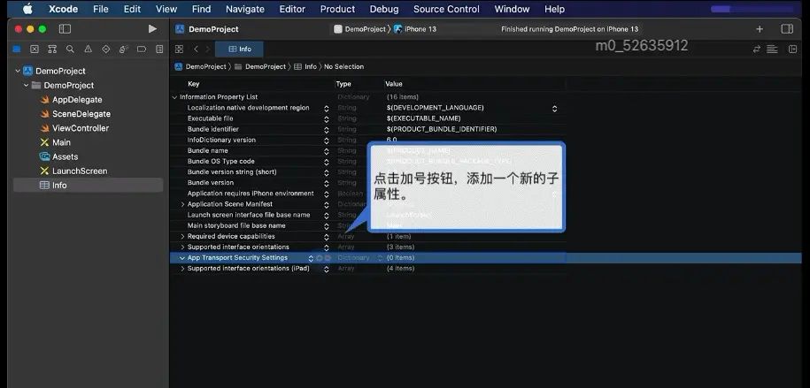 1.0 Info设置 权限  http 无线真机调试