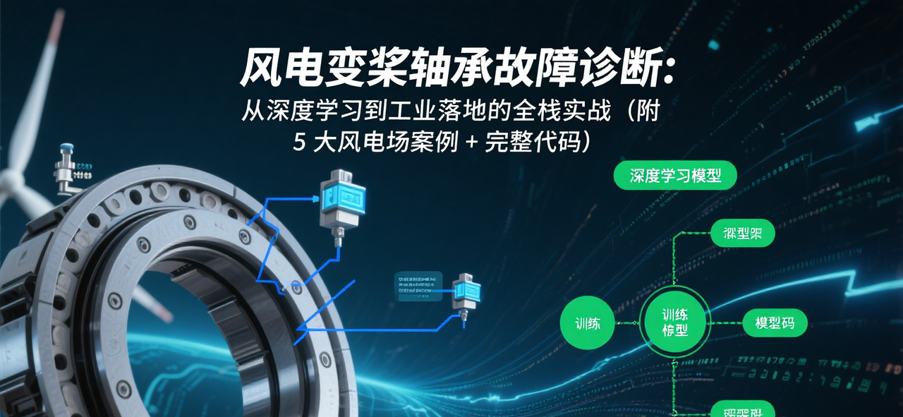 风电变桨轴承故障诊断：从深度学习到工业落地的全栈实战（附 5 大风电场案例 + 完整代码） - 宋马