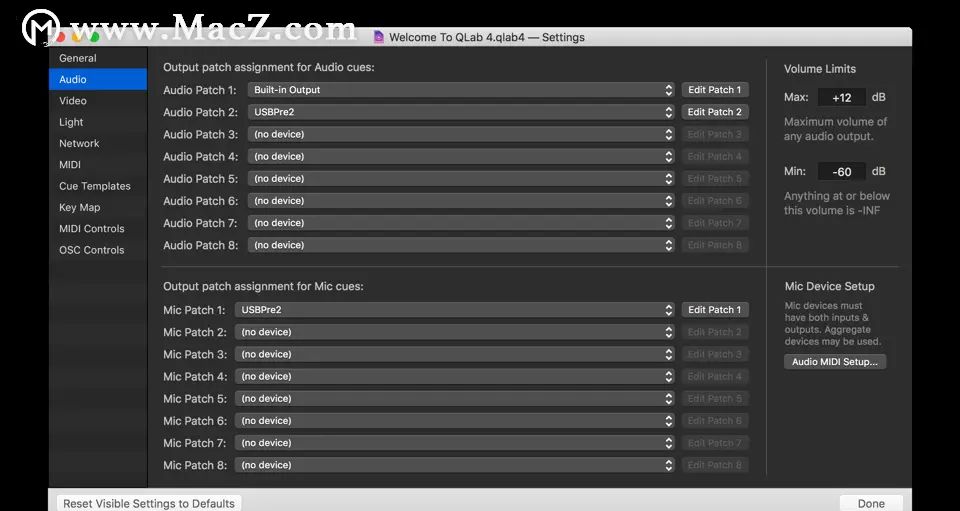 QLab Pro如何对工作区进行设置 QLab Pro mac版 使用教程