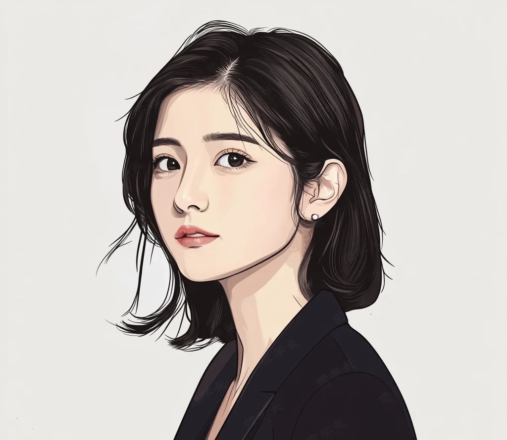 一键生成手绘头像免费软件，微信头像女生手绘简约干净