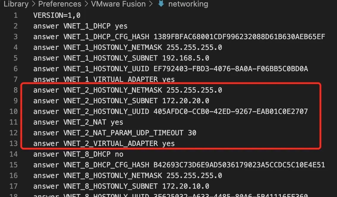 Mac+VMware+CentOS7网络设置教程