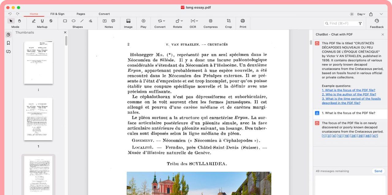 PDFgear——一款接入AI智能化模型的免费PDF聊天软件