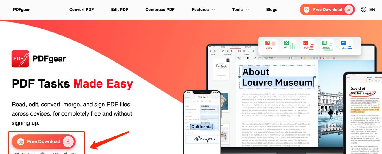 PDFgear——一款接入AI智能化模型的免费PDF聊天软件
