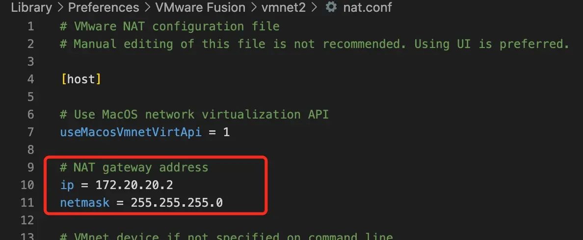 Mac+VMware+CentOS7网络设置教程