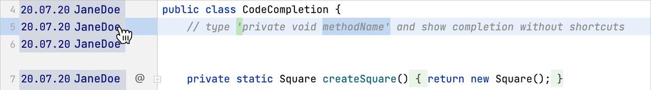 java开发工具IntelliJ IDEA中使用 Git Blame 进行注释教程