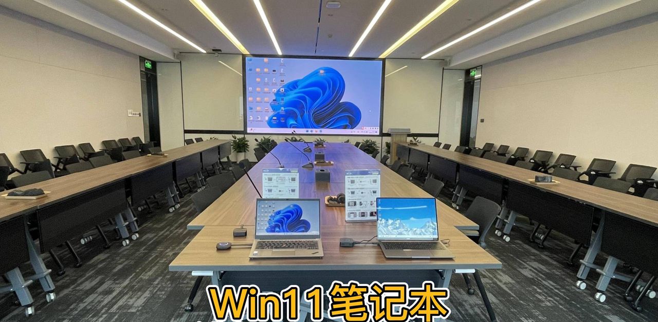 统信UOS信创电脑和Windows笔记本无线投屏小间距LED屏显示