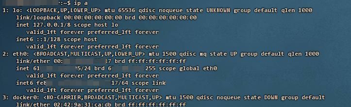 基础备查：Ubuntu Server的网络ip信息查看、网关配置等