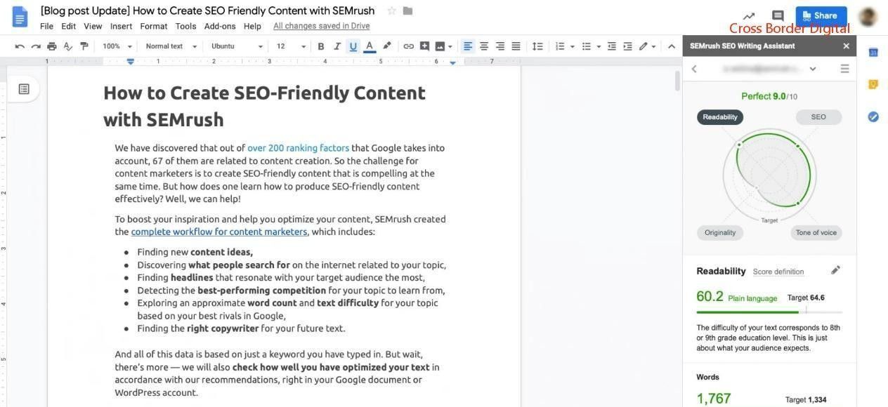 Semrush官网教程：如何创建SEO友善的内容