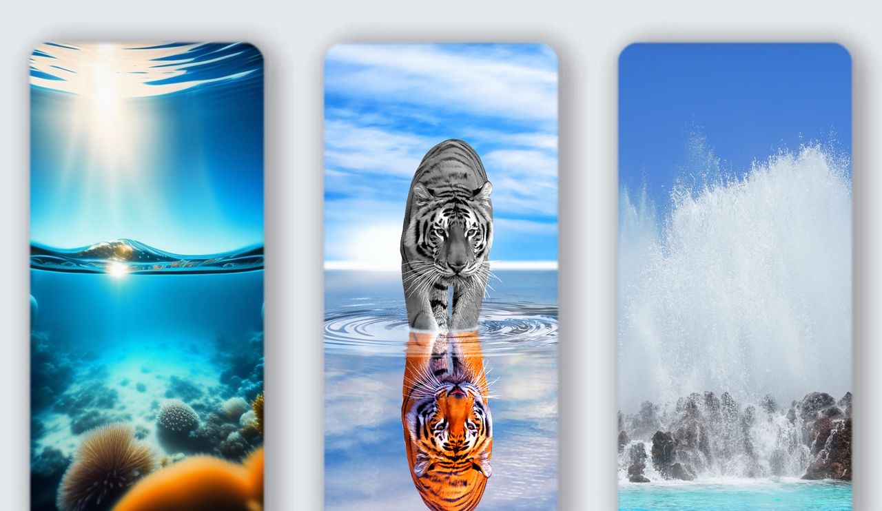 原图壁纸：清澈透明的水，让人心里平静 - 宋马