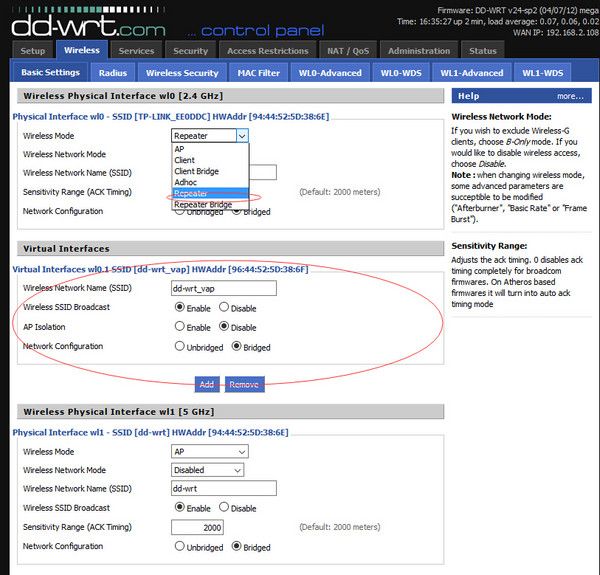 DD-WRT 中继模式的配置教程