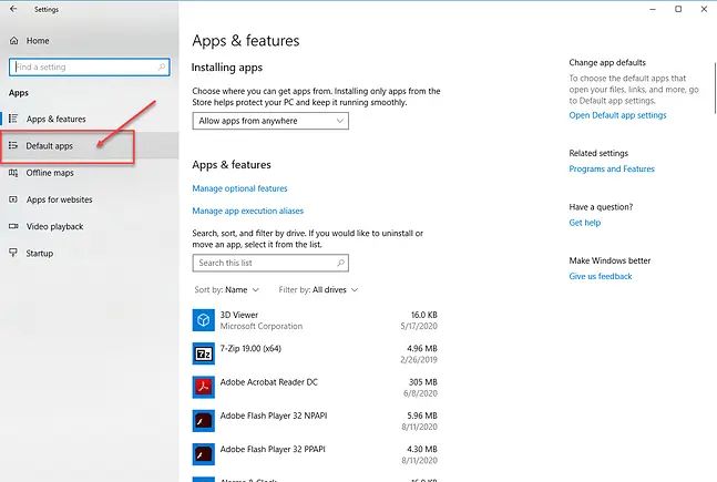Windows 10 如何修改文件的默认打开方式