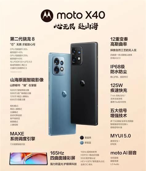 摩托罗拉moto X40评测：高通骁龙8 Gen 2旗舰，IP68防水，125W闪充 - 宋马