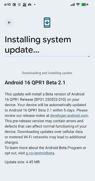 新发布的安卓16QPR测试版会导致Pixel手机崩溃，除非你禁用此功能