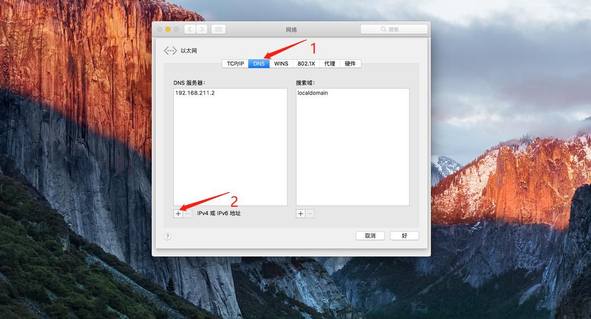 MAC(苹果电脑)设置自动IP地址、修改DNS