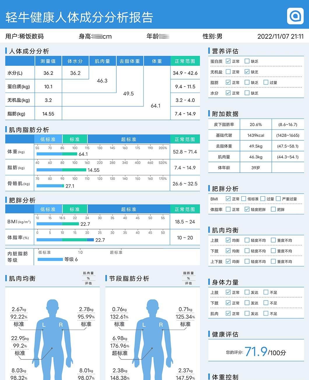 三款高端体脂秤横评：云康宝，华为，小米，你选谁？