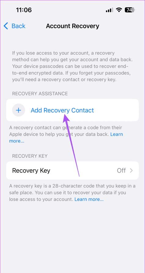 如何在 iPhone 上设置 Apple ID 帐户恢复