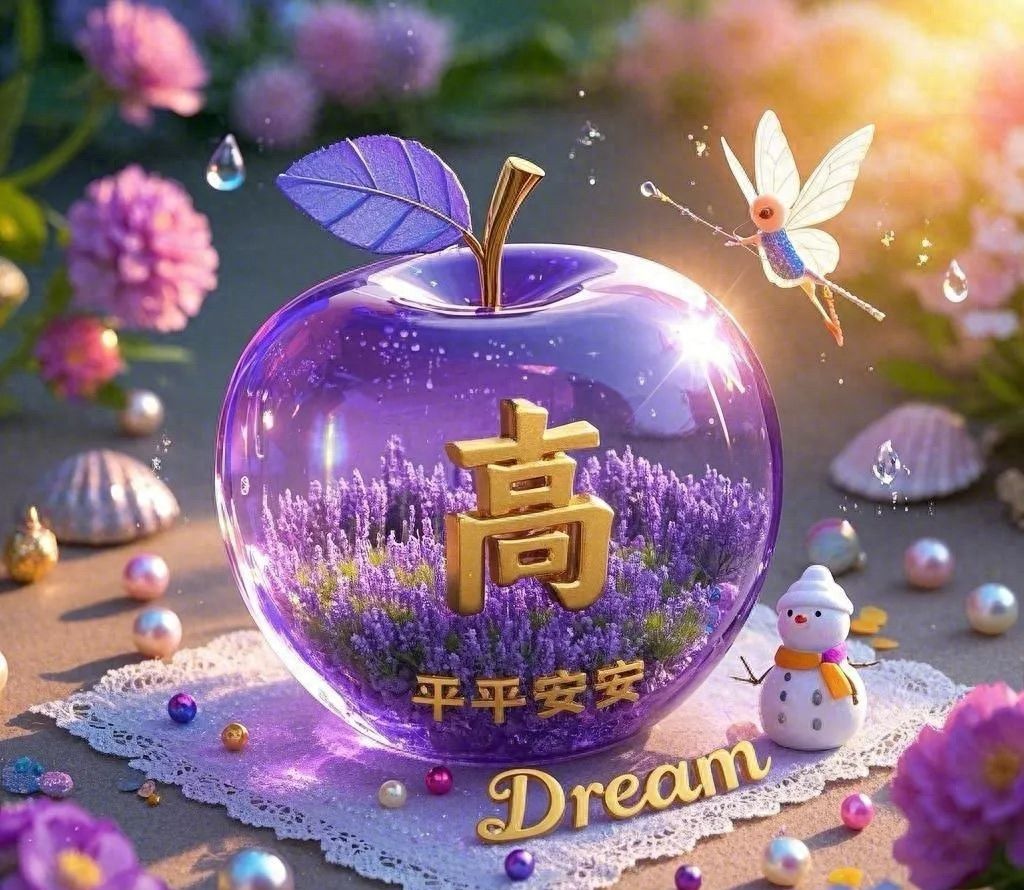 专属于你的梦幻水晶苹果｜姓氏头像 - 宋马