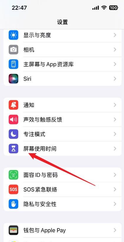 苹果手机使用时长怎么看