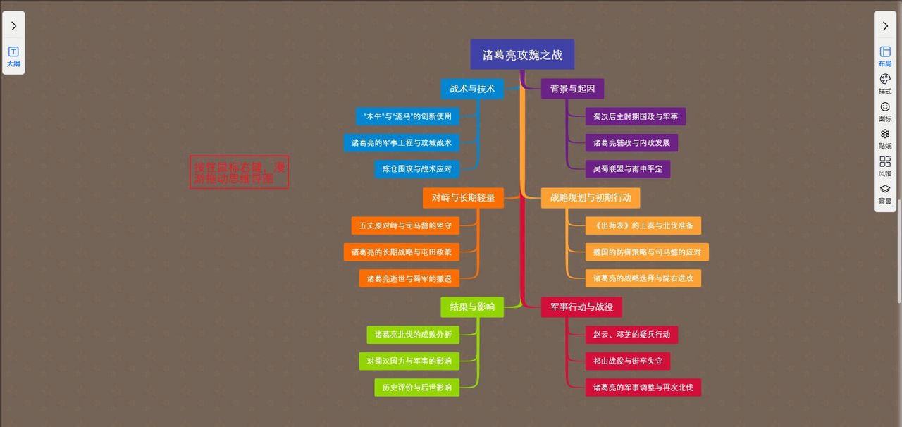 底部工具栏-鼠标左右键设置｜图形天下思维导图显示与选择