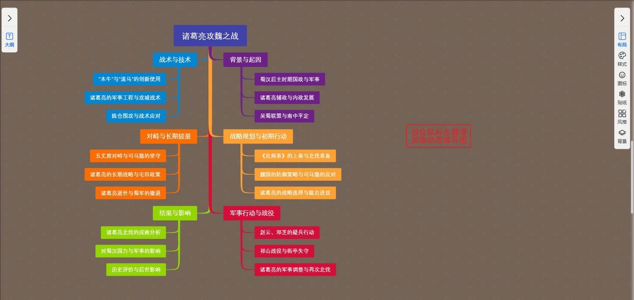 底部工具栏-鼠标左右键设置｜图形天下思维导图显示与选择
