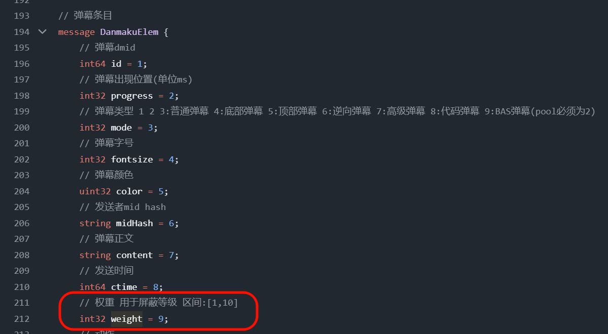 bilibili-API-collect项目弹幕权重字段dm.proto DanmakuElem::assesst区间纠错及解析详解 - 宋马