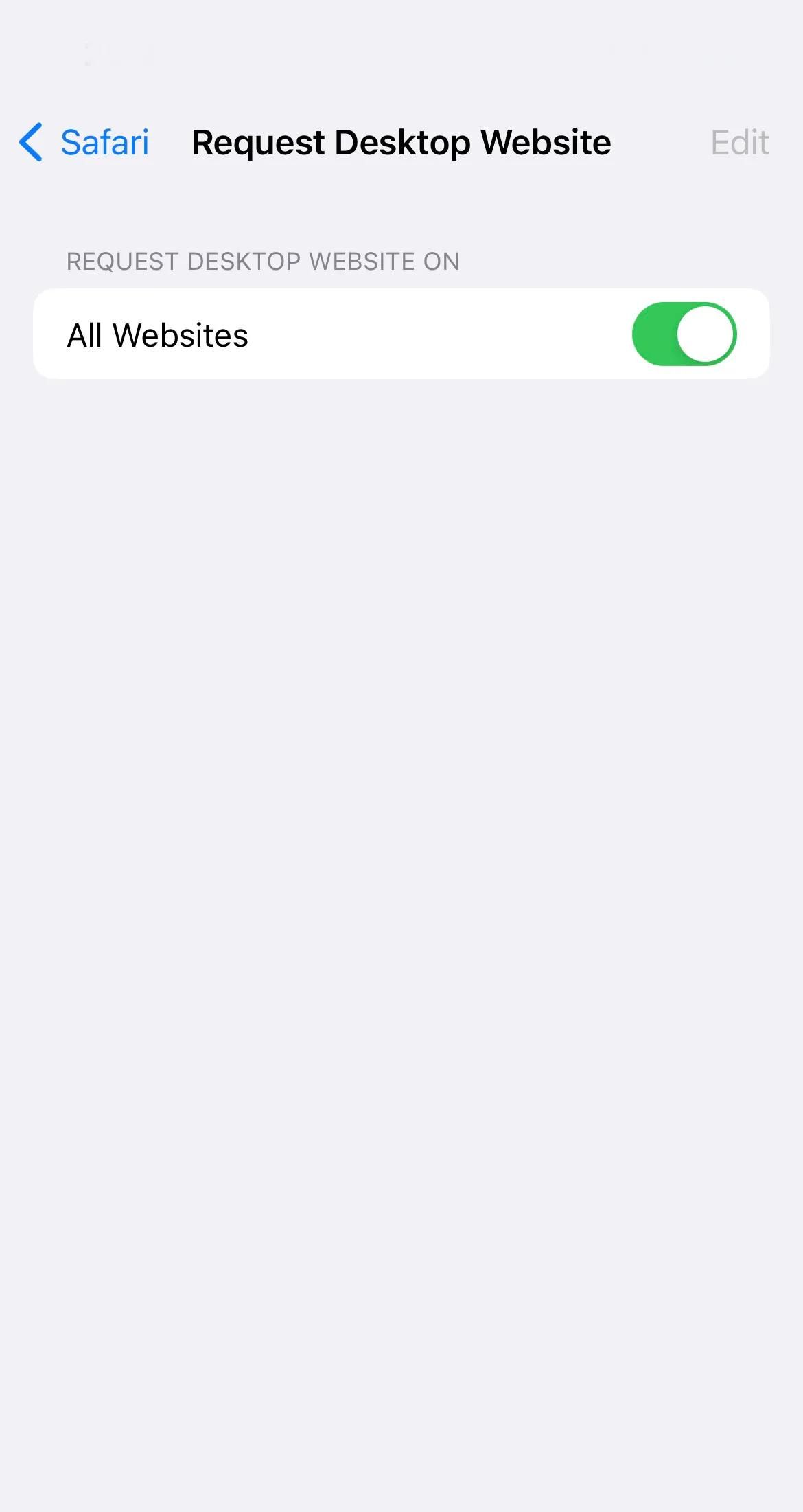 苹果手机浏览器Safari设置成电脑模式