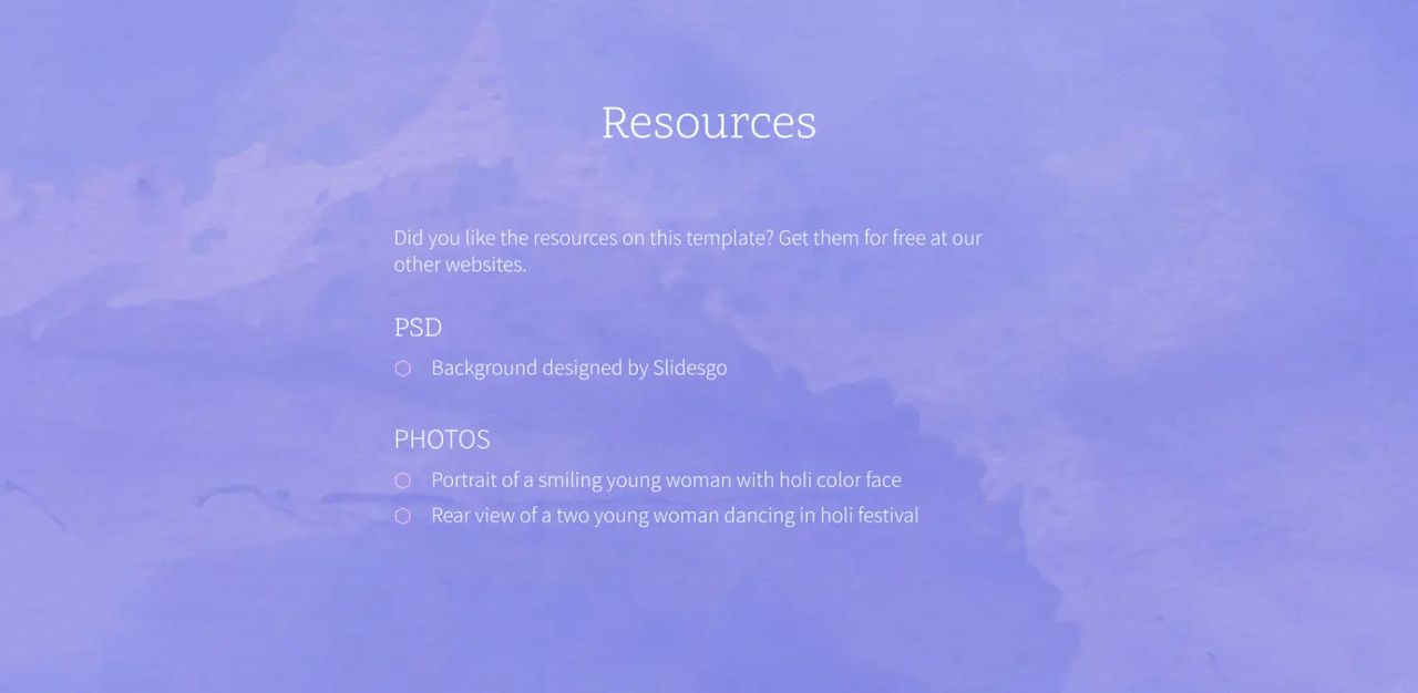 丁香水彩背景PPT免费模版 自取