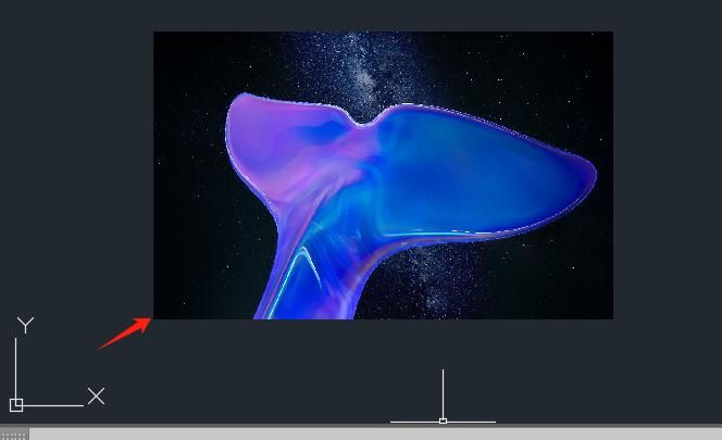 CAD中插入图片时,如何去除图片图框?