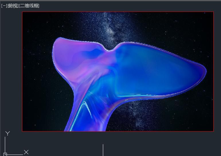 CAD中插入图片时,如何去除图片图框?