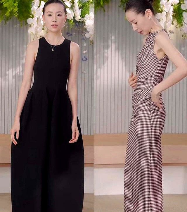 被董洁直播间的“夏装”惊艳到了：衣服简约素淡，却优雅高级