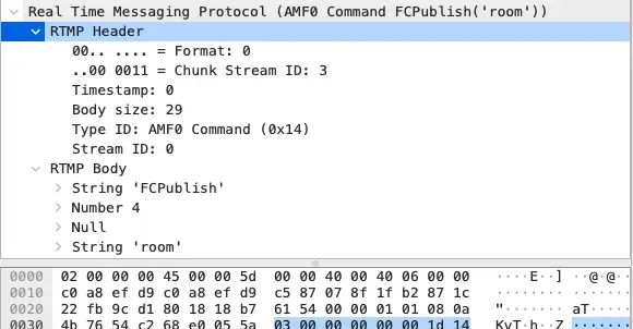 iOS音视频直播--RTMP协议解析