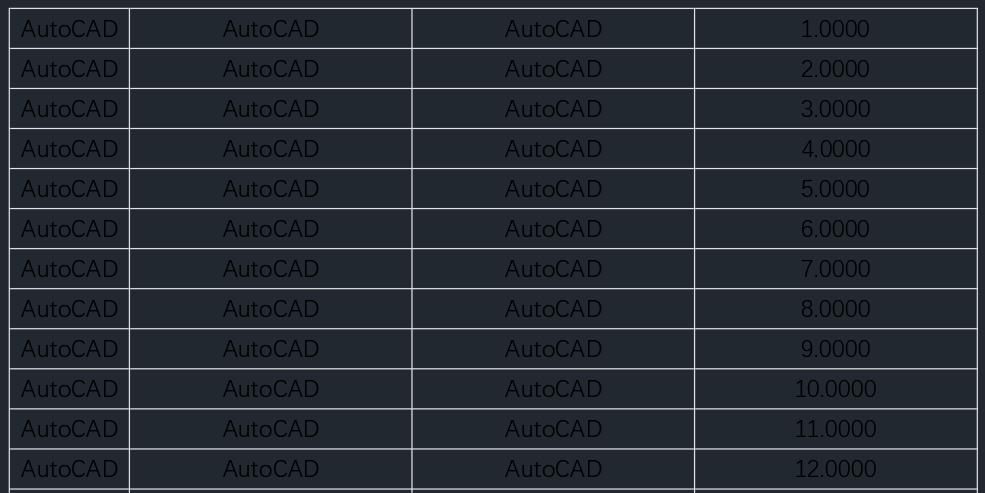 CAD插入EXCEL表格方法及插入后显示黑色文字和小数的解决办法