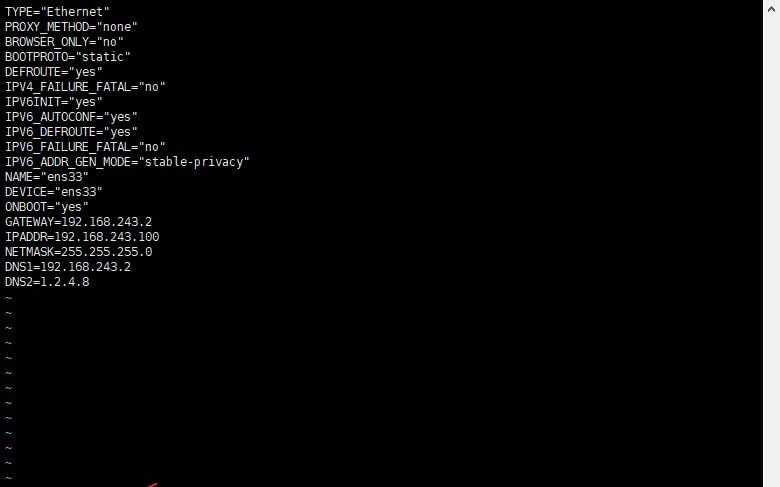 CentOS7 设置固定IP