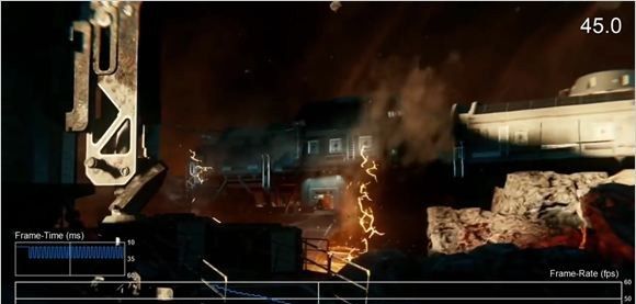 PS4 Pro版《使命召唤：无限战争》早期帧数测试