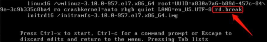 CentOS7重置root密码操作