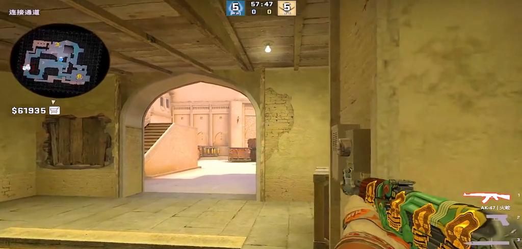 四分钟提升进攻路线上的预瞄#万物皆可CSGO