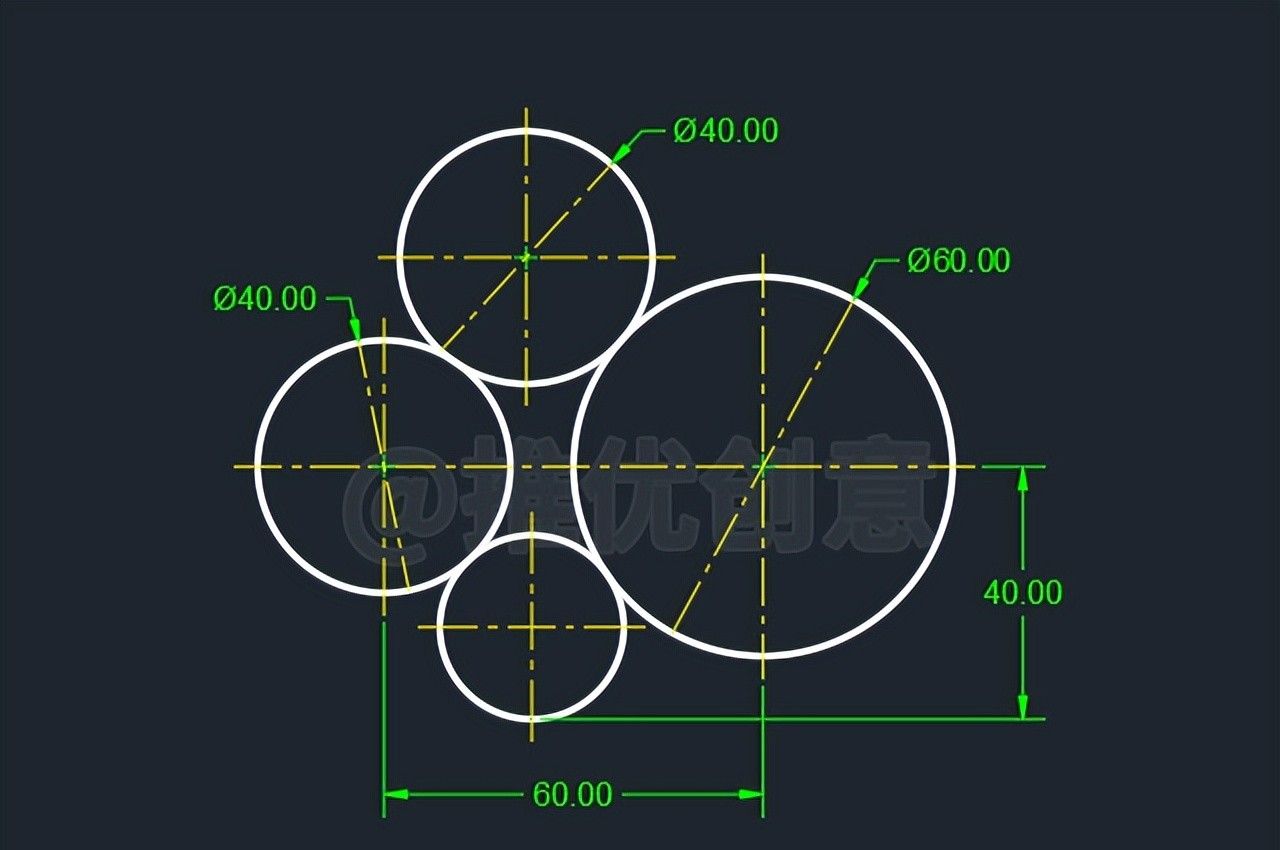 “相切、相切、相切”绘制圆 CAD 制图 AutoCAD 实战教程 工程制图 - 宋马