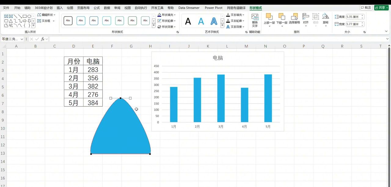 终于知道了，原来山丘柱形图是这样做出来的