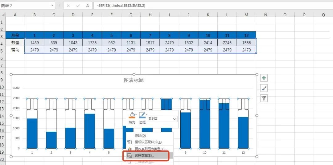拒绝Excel单调的柱状图，个性图表展示才高级