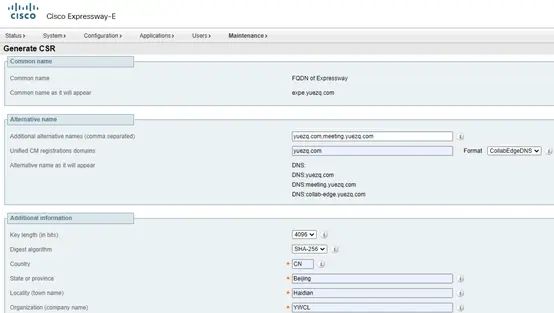 Cisco Expressway MRA双域部署