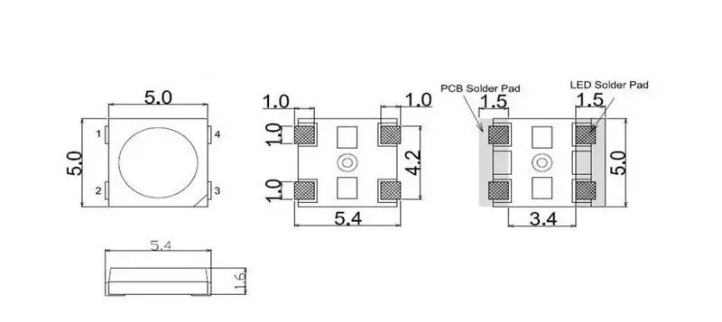 【雕爷学编程】Arduino动手做（86）---4*4位 WS2812 全彩模块